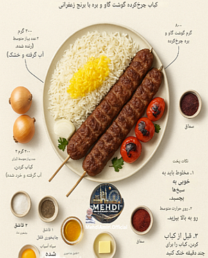 Read more about the article طرز تهیه  چلوکباب کوبیده با تمام دانستنی های لازم و مفید 🌹😍🙏